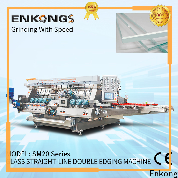 Enkong SM 12/08 small glass edge polishing machine supply for round edge processing