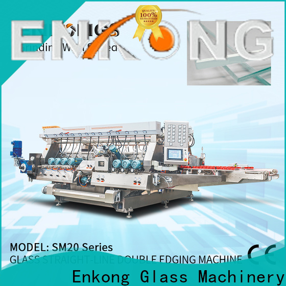 Enkong SM 22 glass double edging machine supply for photovoltaic panel processing