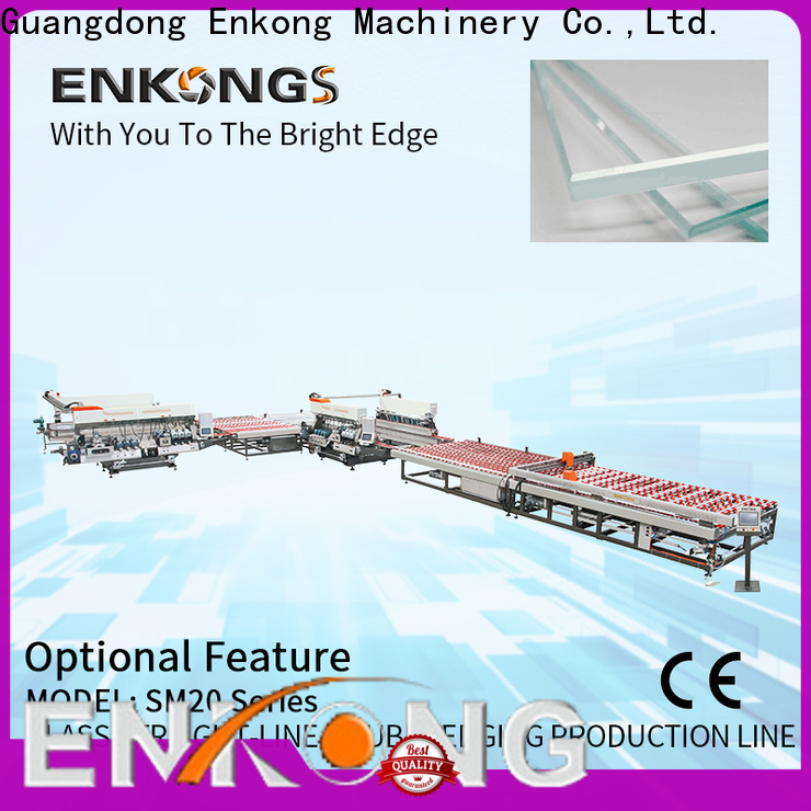 Enkong SM 12/08 glass double edging machine for business for photovoltaic panel processing