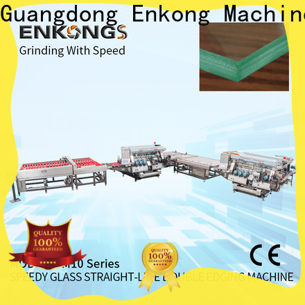 Enkong straight-line glass edging machine suppliers manufacturers for round edge processing