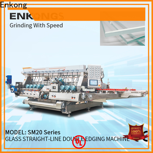 Enkong Wholesale glass double edger machine manufacturers for round edge processing