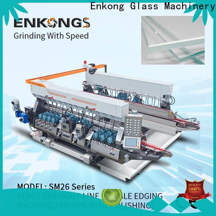 Enkong New glass double edger machine company for round edge processing