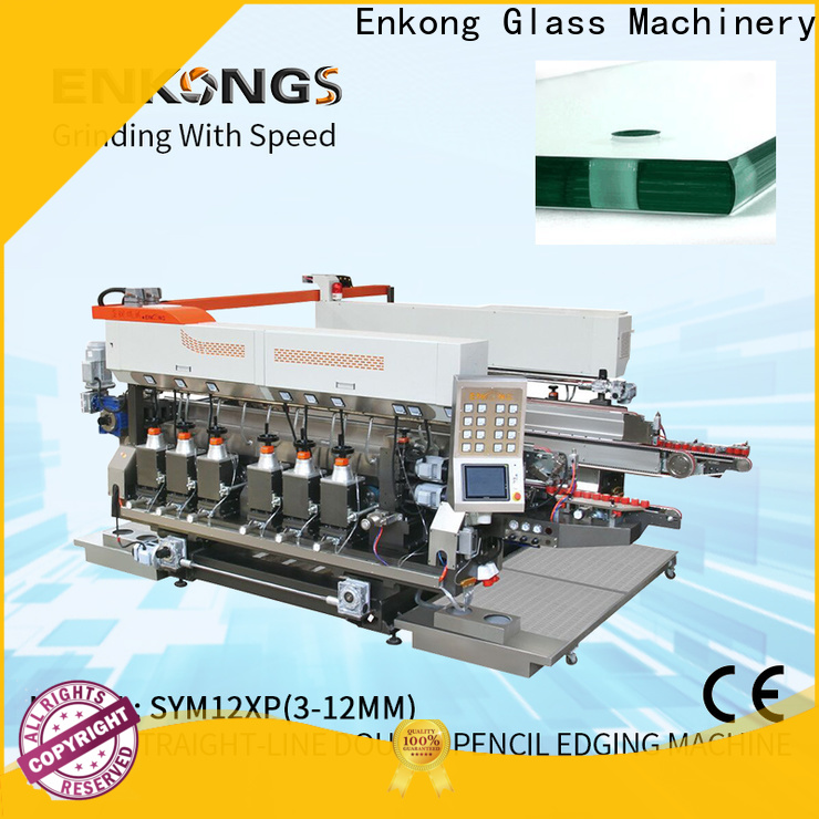 Enkong SM 20 glass double edger machine suppliers for round edge processing