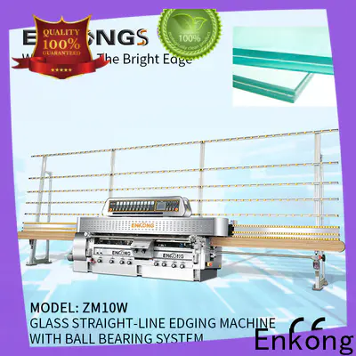 Enkong with ABB spindle motors glass straight line edging machine for business for grind