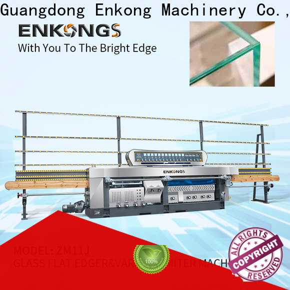 Enkong variable glass mitering machine for business for round edge processing