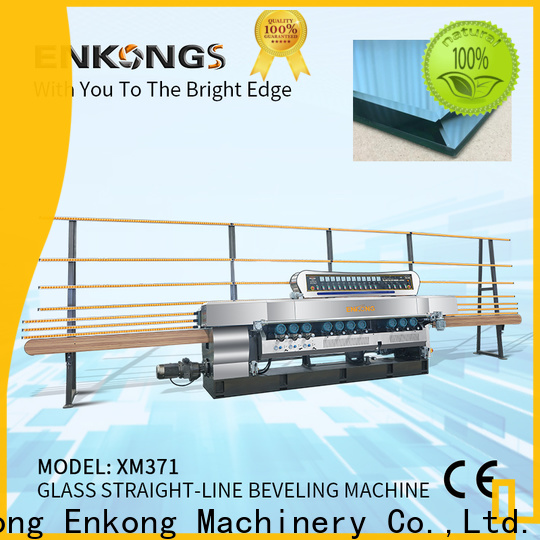 Enkong xm371 glass straight line beveling machine manufacturers for glass processing