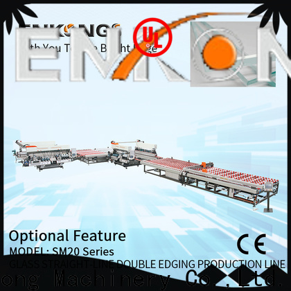 New glass double edger machine straight-line manufacturers for round edge processing