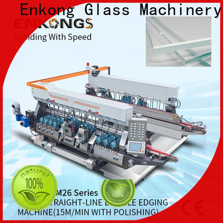 Enkong straight-line glass double edging machine manufacturers for round edge processing