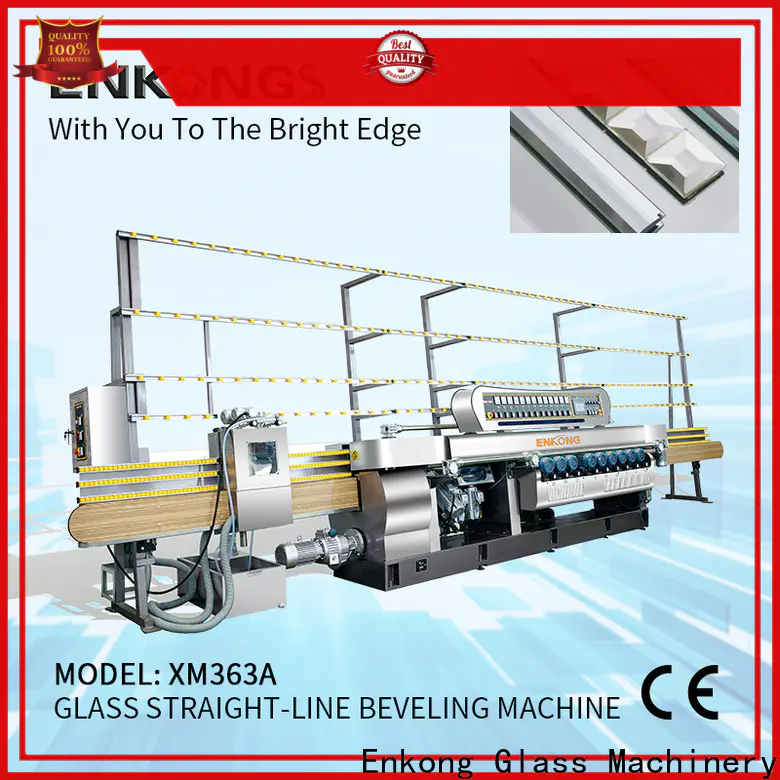 Enkong xm363a glass beveling machine price factory for polishing