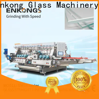 Enkong straight-line glass double edger for business for round edge processing