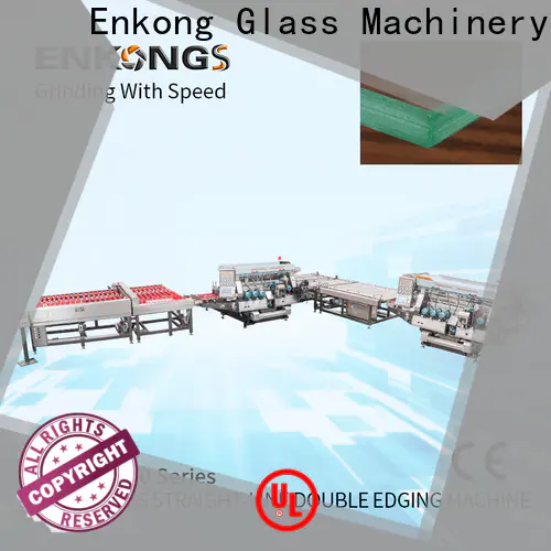 Enkong modularise design glass double edging machine for business for round edge processing