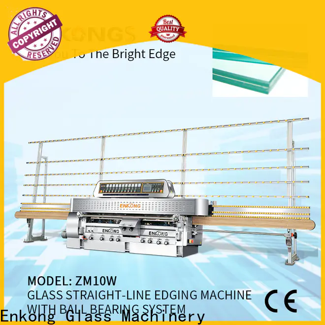 Top glass straight line edging machine with ABB spindle motors supply for polish