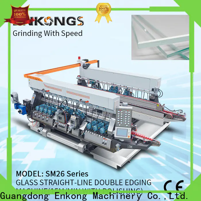 Latest glass double edging machine SM 10 factory for round edge processing