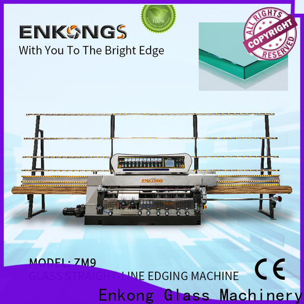 Latest glass straight line edging machine zm9 manufacturers for round edge processing