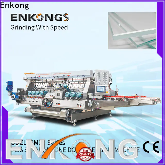 Enkong SM 22 straight line glass polishing machine for business for round edge processing