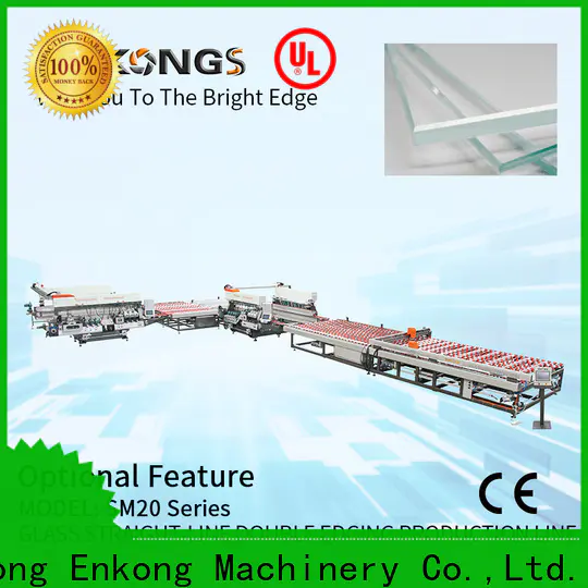 Enkong Wholesale glass straight line double edging machine company for photovoltaic panel processing