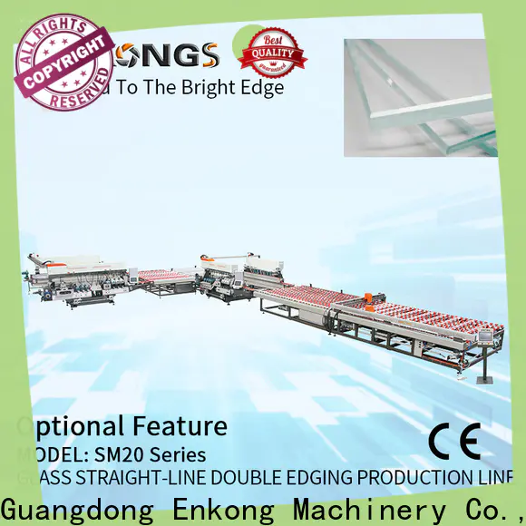 Enkong SM 20 glass double edging machine for business for round edge processing