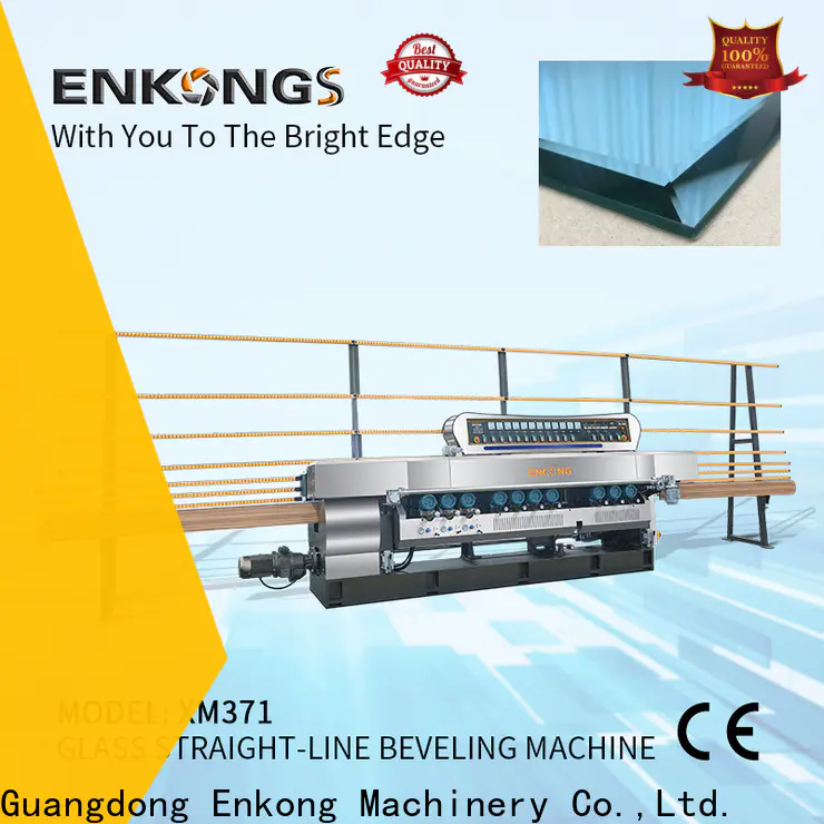 Enkong 10 spindles glass edge beveling machine factory for polishing