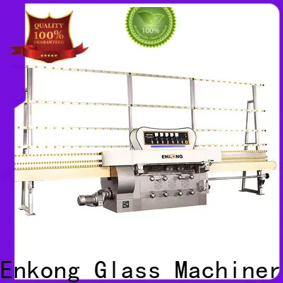 Enkong zm7y glass edge beveling machine factory for round edge processing