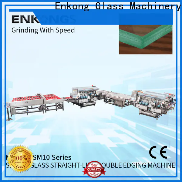 Enkong SM 22 glass double edger machine factory for household appliances