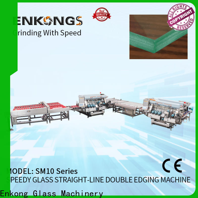 Enkong Custom glass straight line double edging machine manufacturers for photovoltaic panel processing