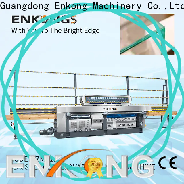 Enkong 5 adjustable spindles glass mitering machine manufacturers for grind
