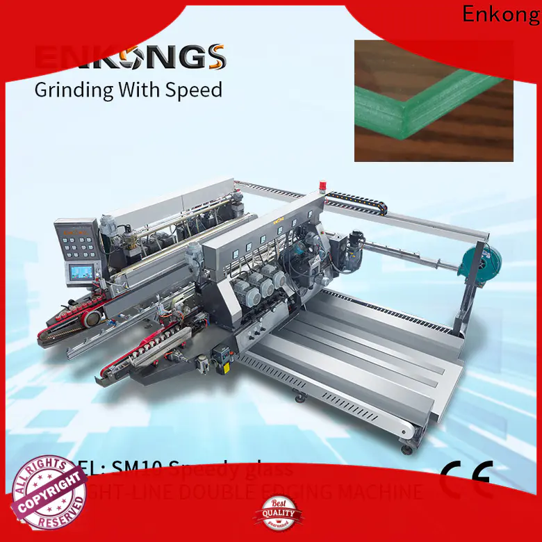 Enkong SM 26 small glass edge polishing machine manufacturers for photovoltaic panel processing
