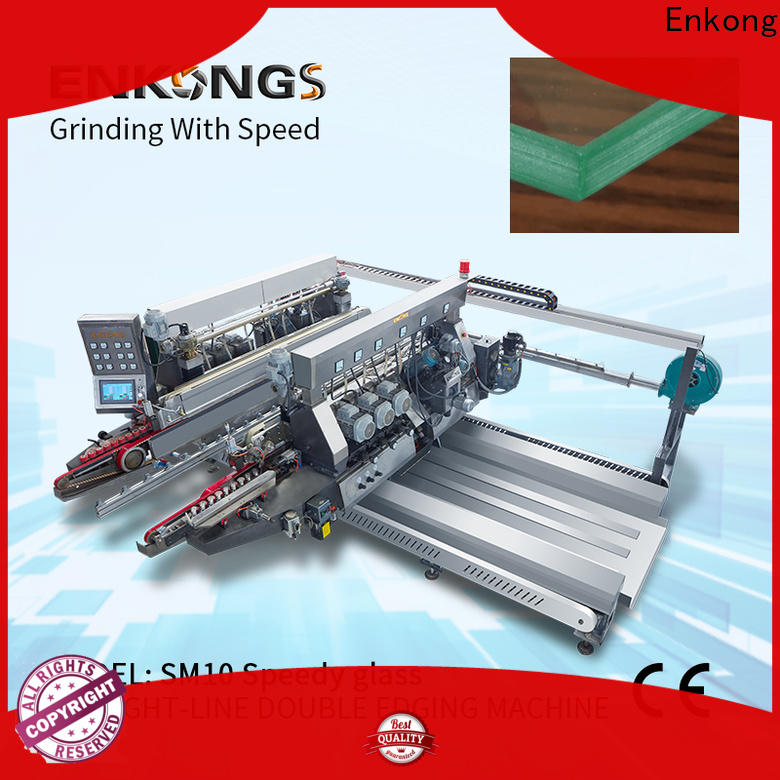 Enkong SM 26 small glass edge polishing machine manufacturers for photovoltaic panel processing