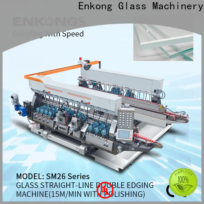 Enkong SM 26 glass double edger company for round edge processing