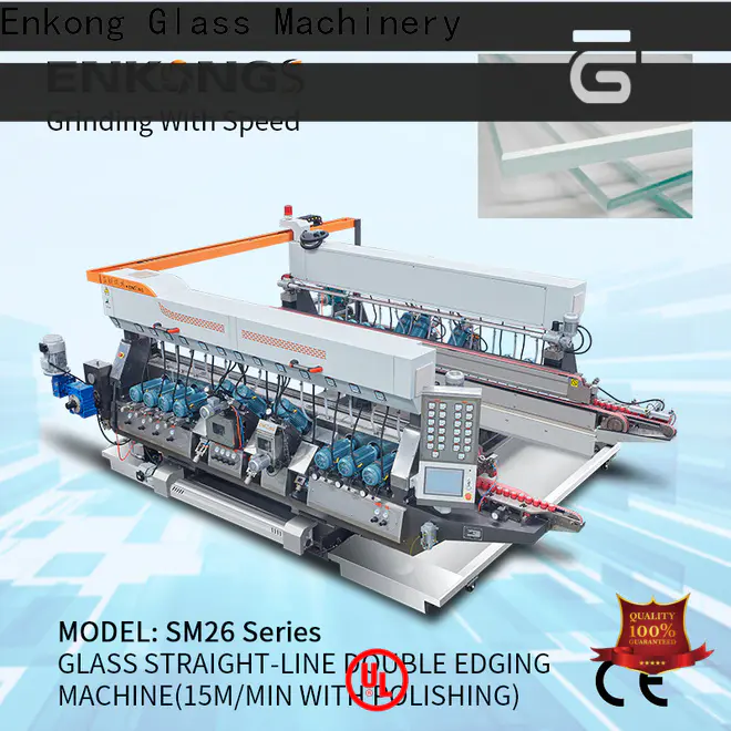 Enkong SM 20 small glass edge polishing machine supply for photovoltaic panel processing