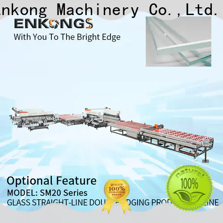 Enkong SM 12/08 glass double edger factory for round edge processing