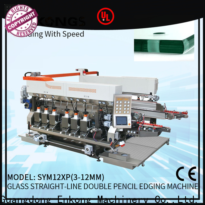 Enkong SM 22 glass straight line double edging machine manufacturers for photovoltaic panel processing