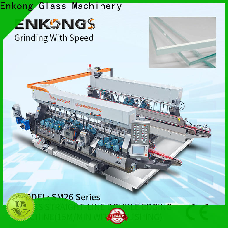 Enkong SM 10 automatic glass edge polishing machine for business for round edge processing