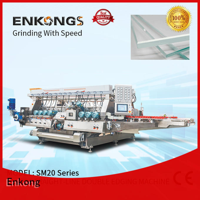 Enkong SM 26 glass double edging machine series for round edge processing