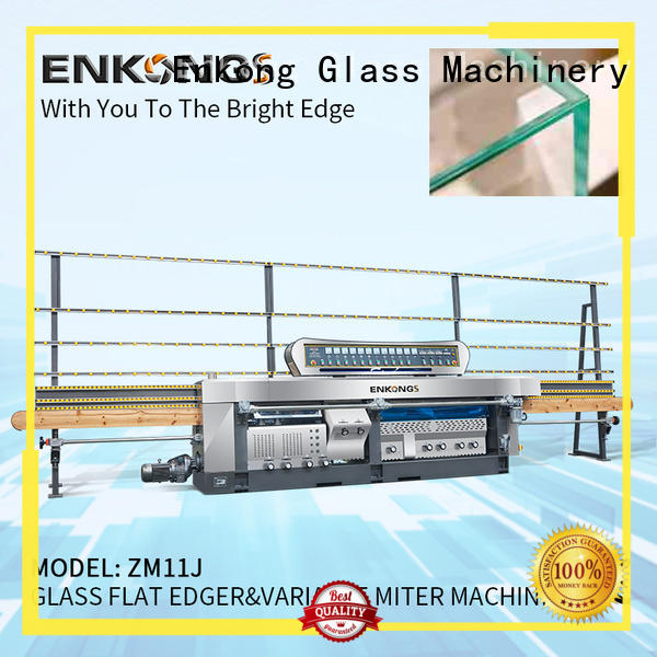 Enkong real glass mitering machine supplier for grind