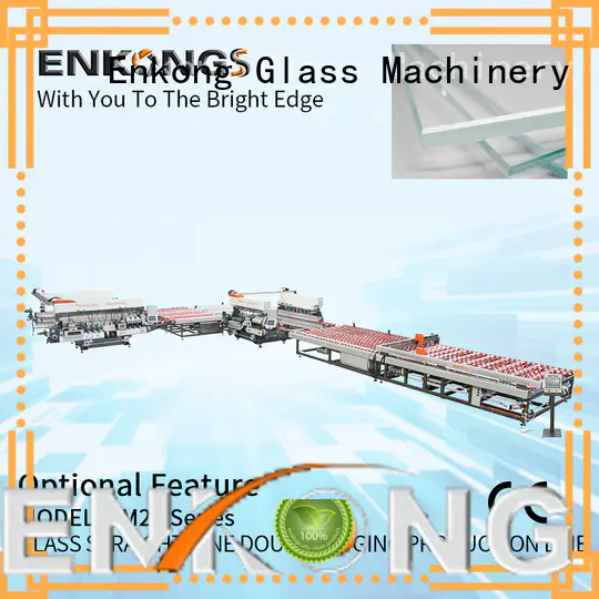 Enkong high speed double edger machine factory direct supply for photovoltaic panel processing