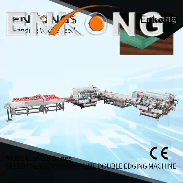 Enkong high speed glass double edging machine manufacturer for photovoltaic panel processing