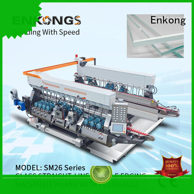real glass double edging machine straight-line series for round edge processing