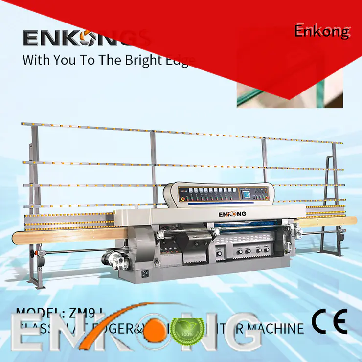 Enkong ZM9J glass mitering machine manufacturer for polish