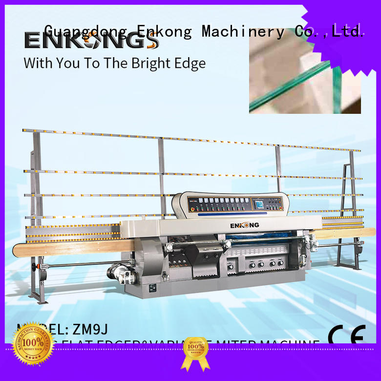 Enkong variable glass mitering machine supplier for polish