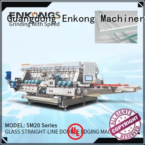Enkong real glass double edging machine supplier for photovoltaic panel processing