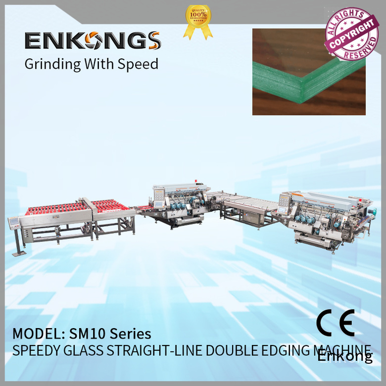 Enkong SM 26 glass double edging machine manufacturer for household appliances