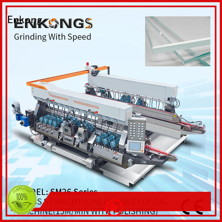 Enkong SM 22 double edger machine manufacturer for photovoltaic panel processing