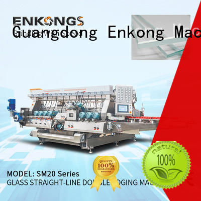 Enkong quality glass double edging machine supplier for round edge processing