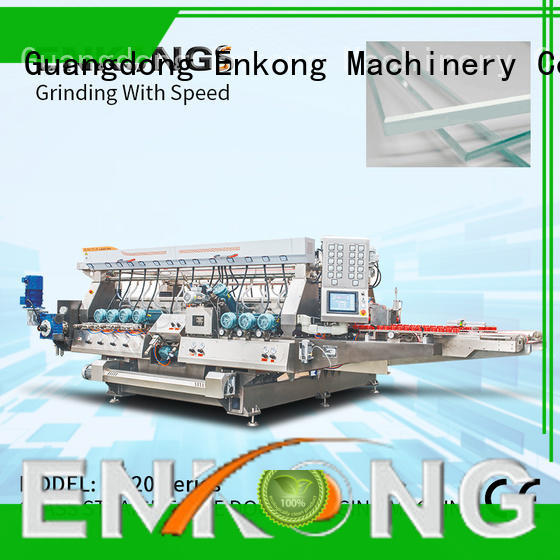 Enkong real glass double edging machine factory direct supply for round edge processing