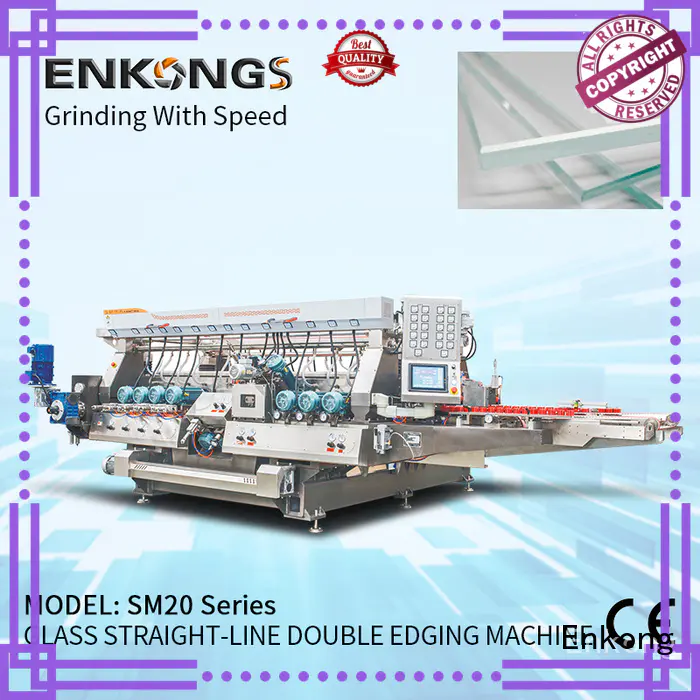 Enkong SM 22 double edger machine factory direct supply for photovoltaic panel processing