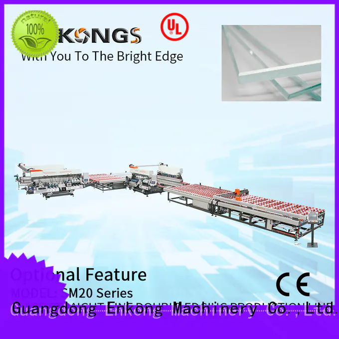 Enkong SM 22 glass double edging machine manufacturer for household appliances